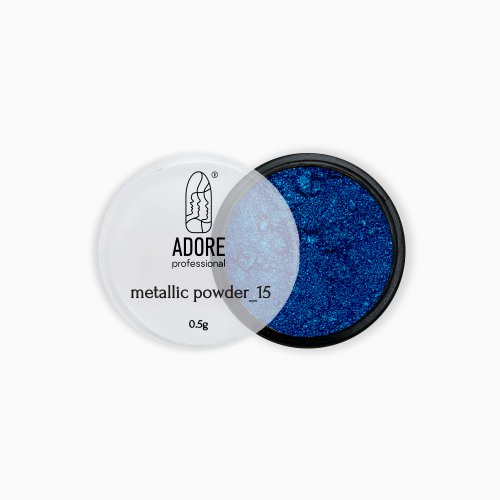 Металева втирка Adore Metallic Powder 15 морська хвиля