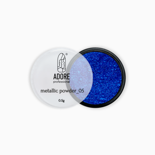 Металева втирка Adore Metallic Powder 05  синя
