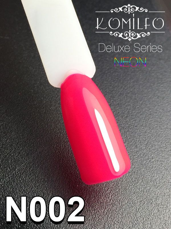 Гель-лак Komilfo DeLuxe Series Neon N002 (ярко-розовый, неоновый), 8 мл