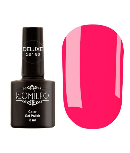 Гель-лак Komilfo DeLuxe Series Neon N002 (ярко-розовый, неоновый), 8 мл