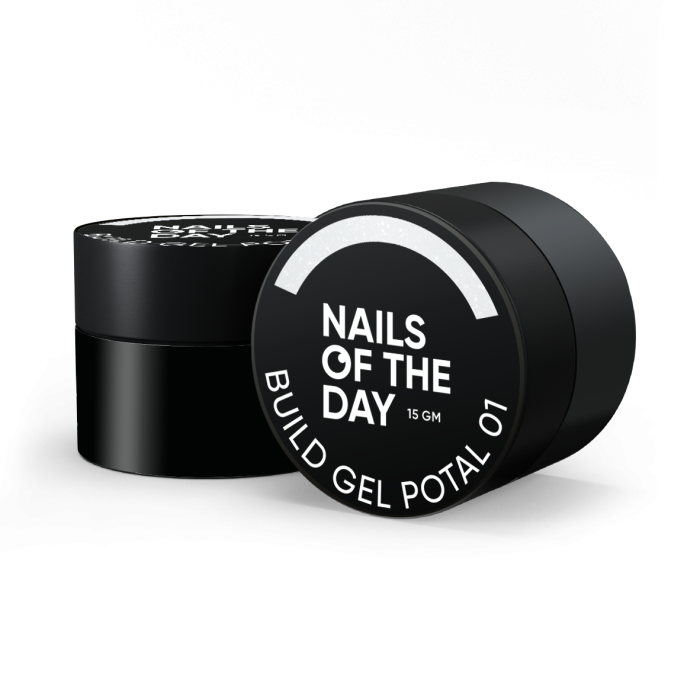Молочний будівельний гель з поталлю NAILSOFTHEDAY Build gel Potal 01 15мл