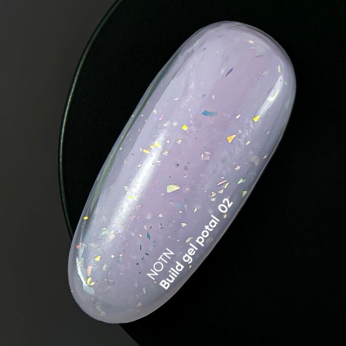 Ніжно–рожевий будівельний гель з поталлю NAILSOFTHEDAY Build gel Potal 02 15мл