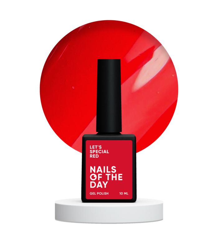 Гель-лак NAILSOFTHEDAY Let's special Red особый красный 10мл