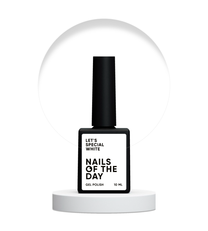 Гель-лак NAILSOFTHEDAY Let’s special White  особливий білий  10мл