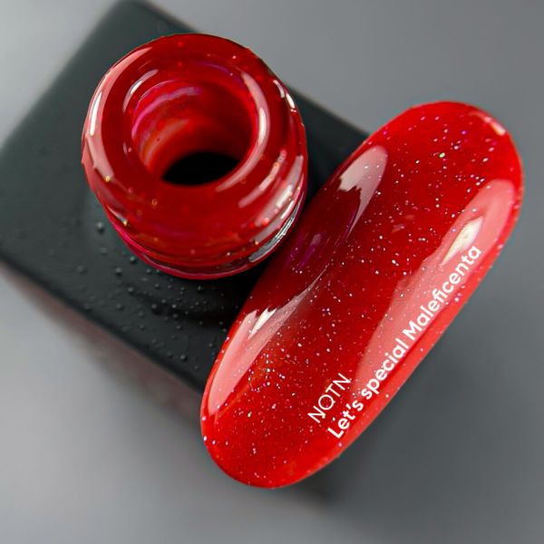 Гель-лак NAILSOFTHENIGHT Let's special Maleficenta темно-красный светоотражающий 10мл