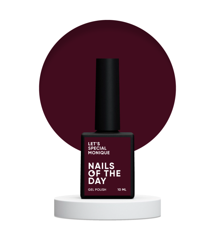 Гель-лак NAILSOFTHEDAY Let’s special Monique  темно–сливовий10мл
