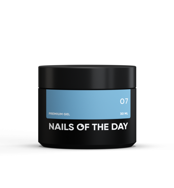 Блакитний будівельний гель NailsOfTheday Premium gel 07 30 мл