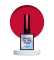 Гель-лак NAILSOFTHENIGHT Let’s special Maleficenta  темно–червоний світловідбиваючий  10мл