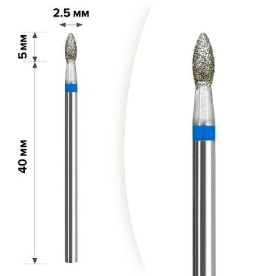 Алмазна насадка Mart М- 009  Олива Blue 2,3*5