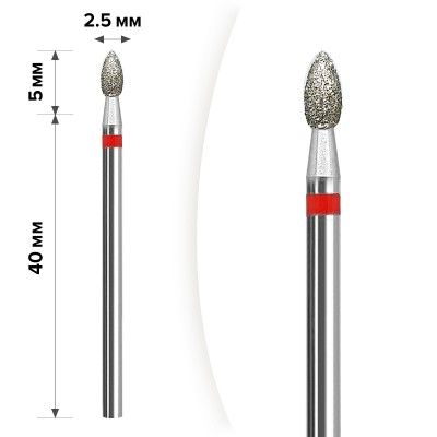 Алмазна насадка Mart М- 010  Олива Red 2,5*5
