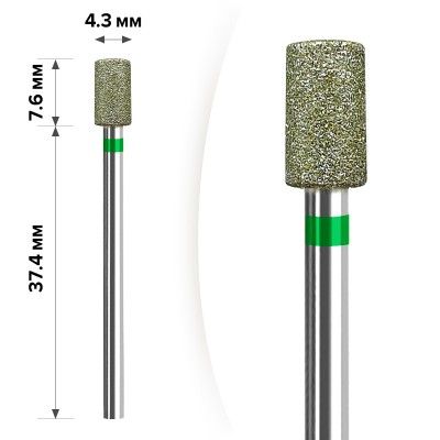 Алмазна насадка Mart М-20  Циліндр Green 4,3*7,6