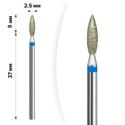 Алмазна насадка Mart М-26  Полум'я Blue 2.5*9мм