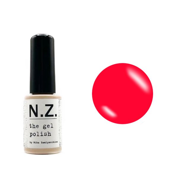 Гель-лак N.Z. (by Nika Zemlyanikina) №44 (яркий красно-оранжевый), 6 мл