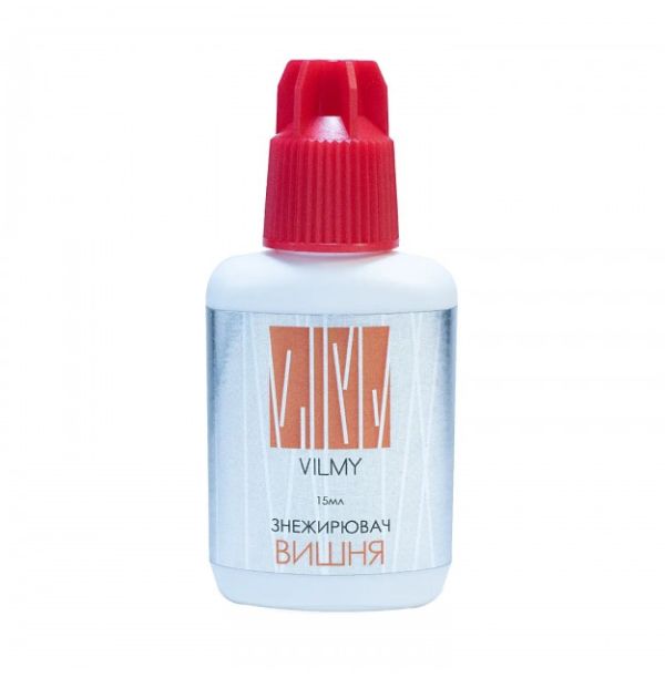 Знежирювач для вій VILMY з  ароматом вишні 15ml