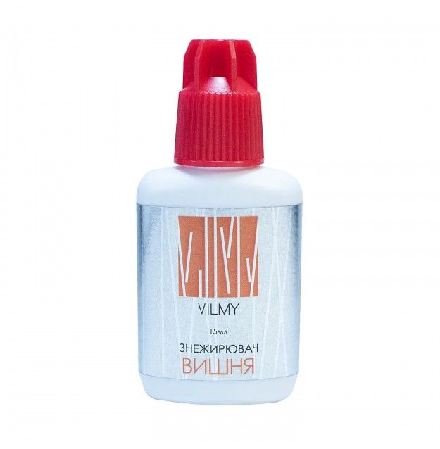 Знежирювач для вій VILMY з  ароматом вишні 15ml