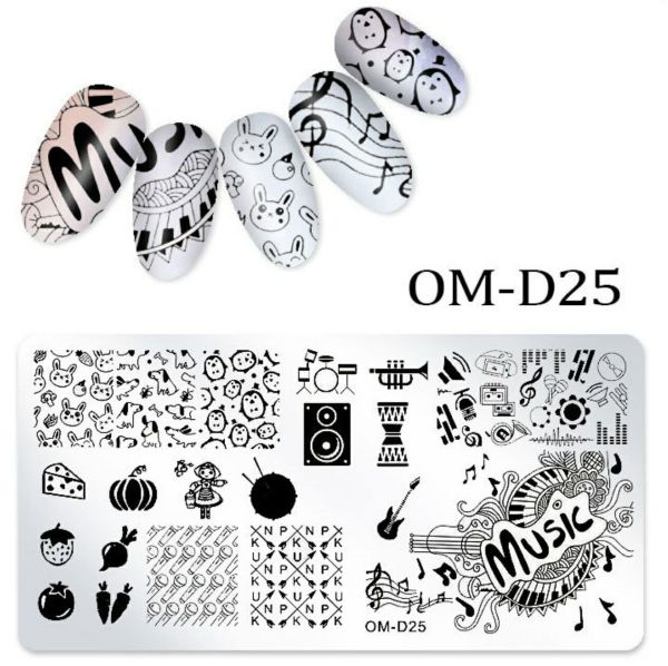 Пластина для стемпинга OM-D025