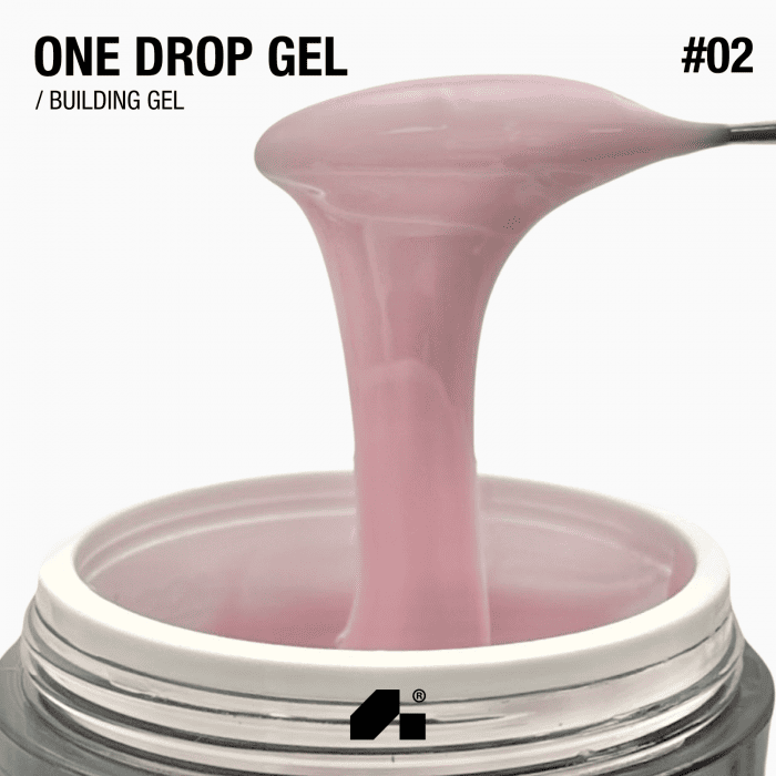 Гель для нігтів Adore One Drop Gel 02 Ballerina Pink світло-рожевий, 30г