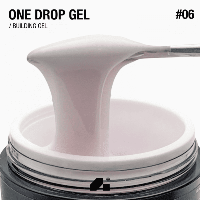 Гель для нігтів Adore One Drop Gel 06 Rose Water молочно-рожевий, 30г