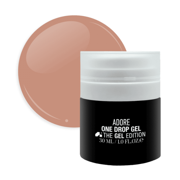 Гель для ногтей Adore One Drop Gel 10  Brown Sugar кофейный, 30г