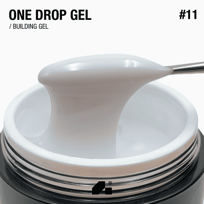 Гель для нігтів Adore One Drop Gel 11 Baby Powder біло-молочний, 30г