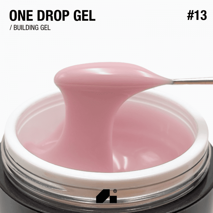 Гель для нігтів Adore One Drop Gel 13 Lipstick Pink натуральний рожевий, 30г