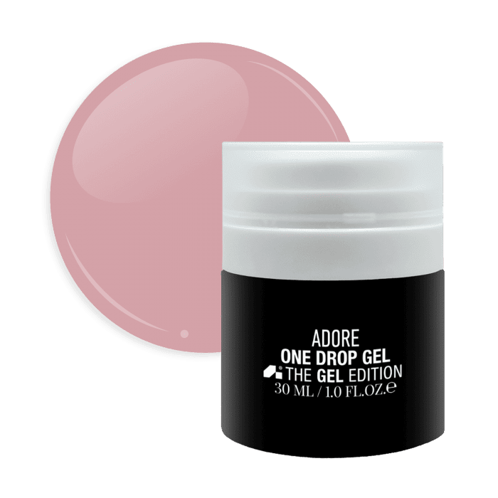 Гель для нігтів Adore One Drop Gel 13 Lipstick Pink натуральний рожевий, 30г