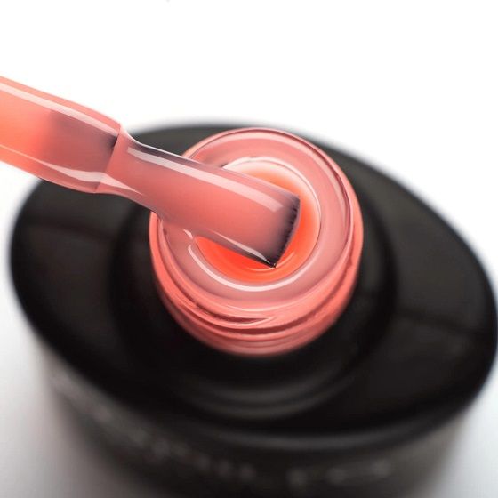 База для гель-лаку Komilfo Color Base Sunkissed Orange (ніжно-оранжевий, напівпрозорий), 8 мл