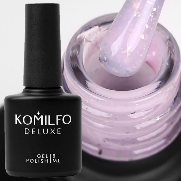 Камуфлирующая база Komilfo Potal Base P003 (светло-фиолетовый с поталью), 8 мл