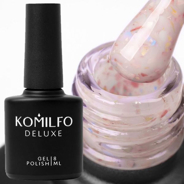 База Komilfo Potal Base P020 (персиково-бежевая с поталью), 8 мл