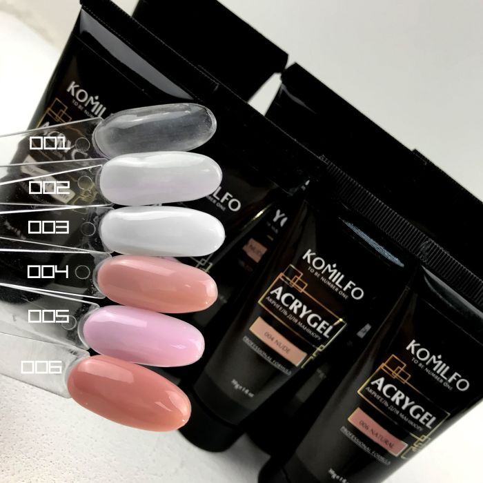 Акригель Komilfo AcryGel 004 Nude, 30 г Нюдовий