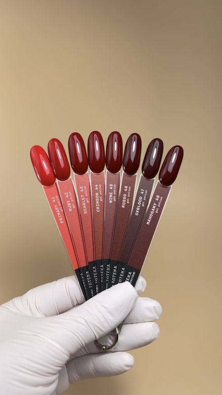 Набір гель-лаків Biblioteka Set Red Spectrum 41-48
