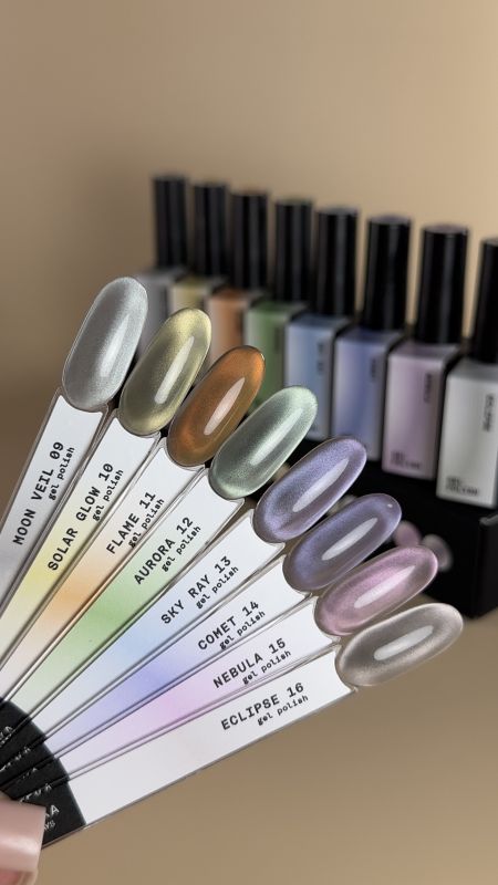 Набір гель-лаків Biblioteka Cat Eye Set Rays 9-16