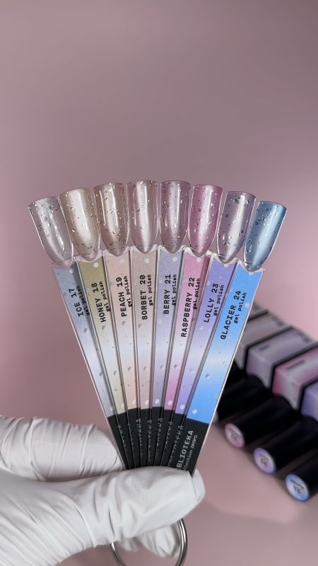 Набір гель-лаків Biblioteka Cat Eye Set Drops 17-24