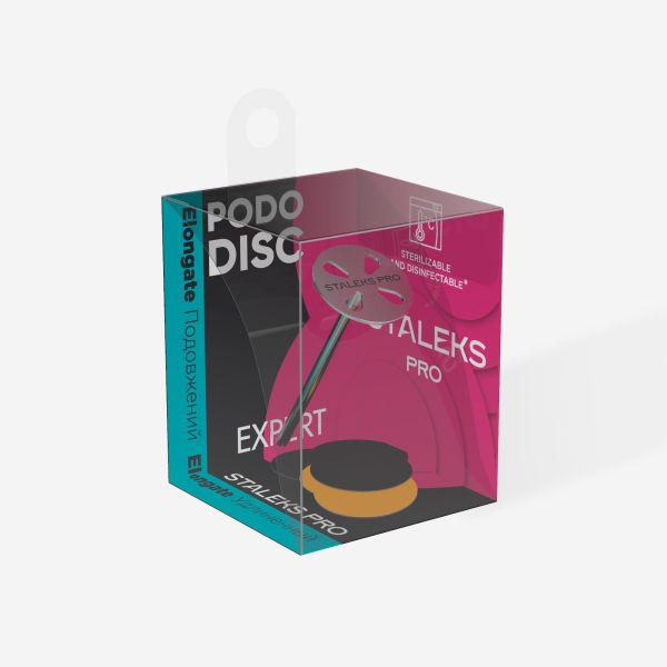 Диск педикюрний подовжений Pododisc Staleks Pro Expert S в комплекті зі змінним файлом 180 грит 5 шт (15 мм)