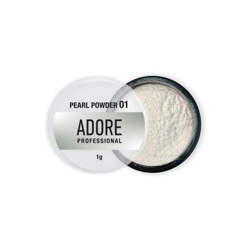 Перлинна втирка Adore  Pearl powder 01  білі перли