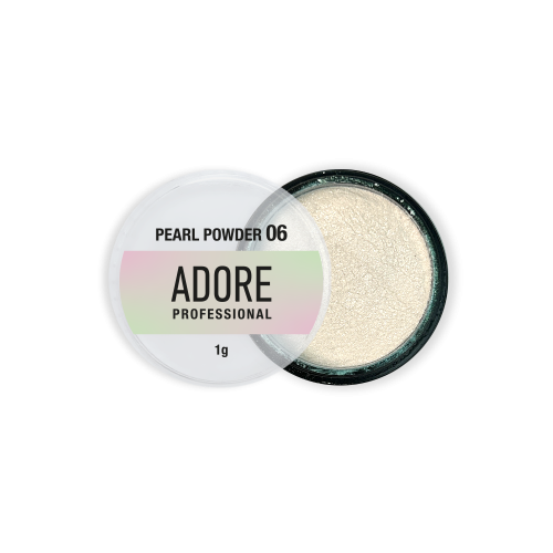Перлинна втирка Adore  Pearl powder 06  зеленувато-рожеві перли