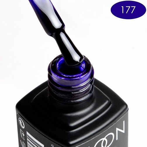 Гель-лак MOON FULL color Gel polish №177 (темный индиго, эмаль), 8 мл