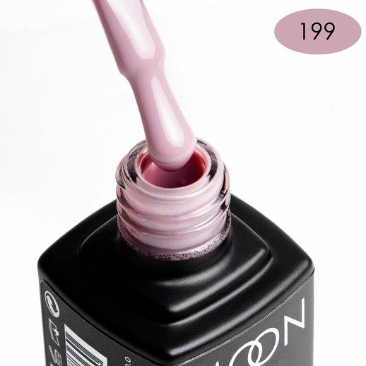 Гель-лак MOON FULL color Gel polish №199 (пудровий рожевий, емаль), 8 мл