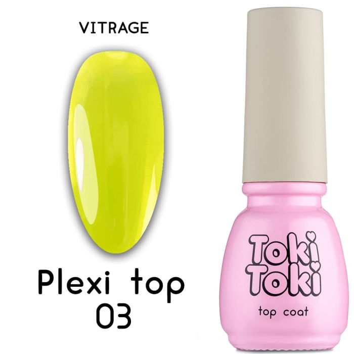 Топ Toki Toki Plexi 03 вітражний жовтий 6мл