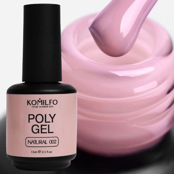 Жидкий полигель Komilfo PolyGel 002 Natural, 15 мл