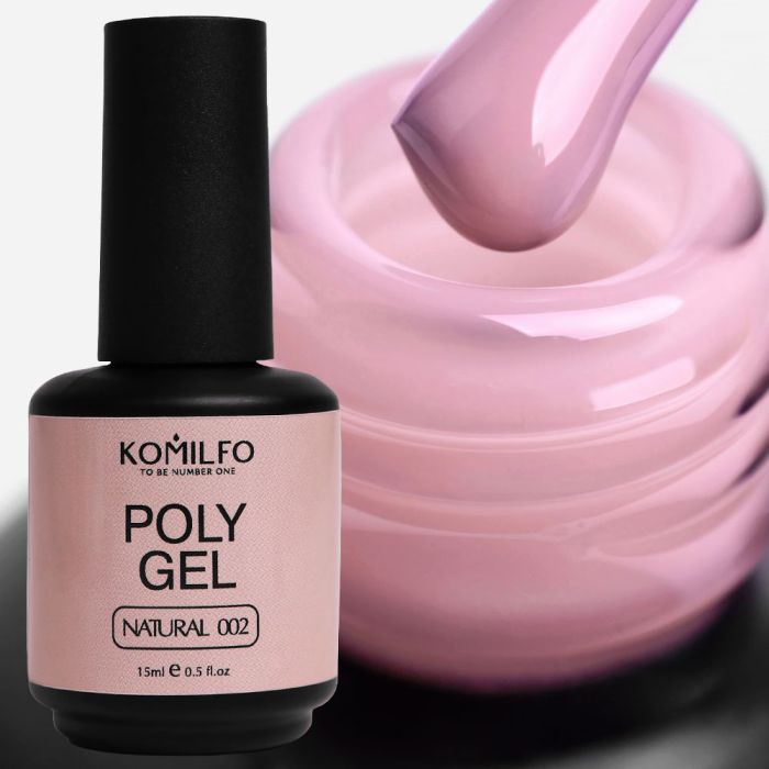Рідкий полігель Komilfo PolyGel 002 Natural, 15 мл