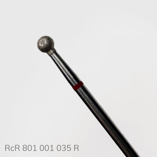 Фреза алмазная RCR шар красный 3,5мм 801-001-035R