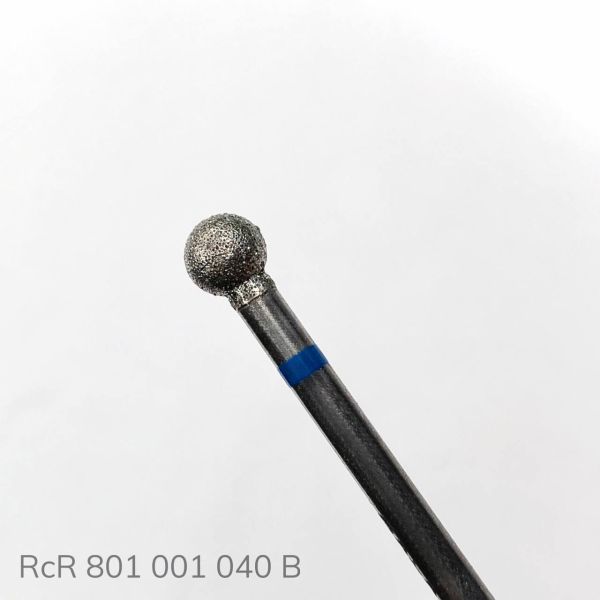 Фреза алмазная RCR шар синий 4мм 801-001-040B