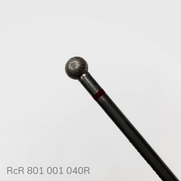 Фреза алмазная RCR шар красный 4мм 801-001-040R
