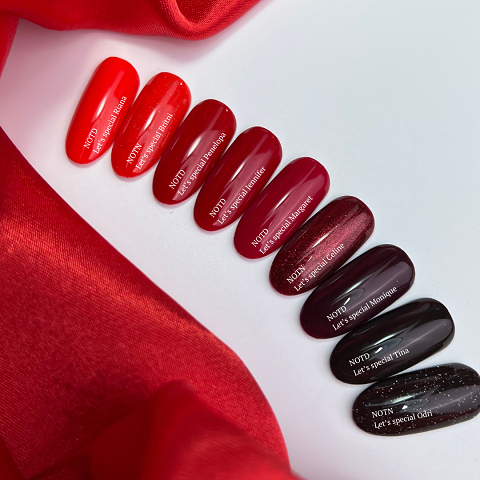 Гель-лак NAILSOFTHEDAY 145 Let’s special Jennifer  темно–малиновый  10мл