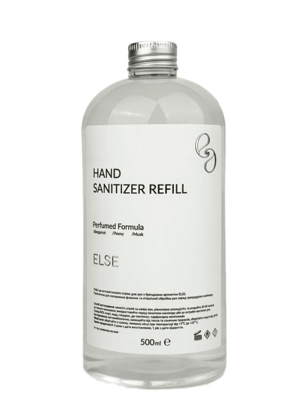 Рефіл до антисептичного спрею для рук Else Refill Hand sanitizer з брендовим ароматом, 500 мл