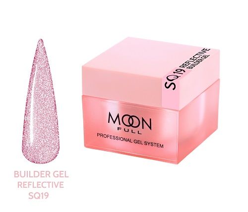 Cвітловідбиваючий гель Moon Full Reflective Builder Gel 019, 30мл