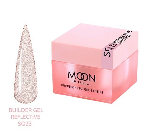 Cвітловідбиваючий гель Moon Full Reflective Builder Gel 023, 30мл