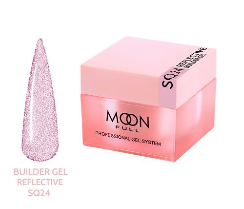 Cвітловідбиваючий гель Moon Full Reflective Builder Gel 024, 30мл