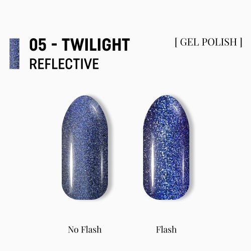Світловідбивний гель-лак Adore котяче око Reflective Z-05 синій, 8мл